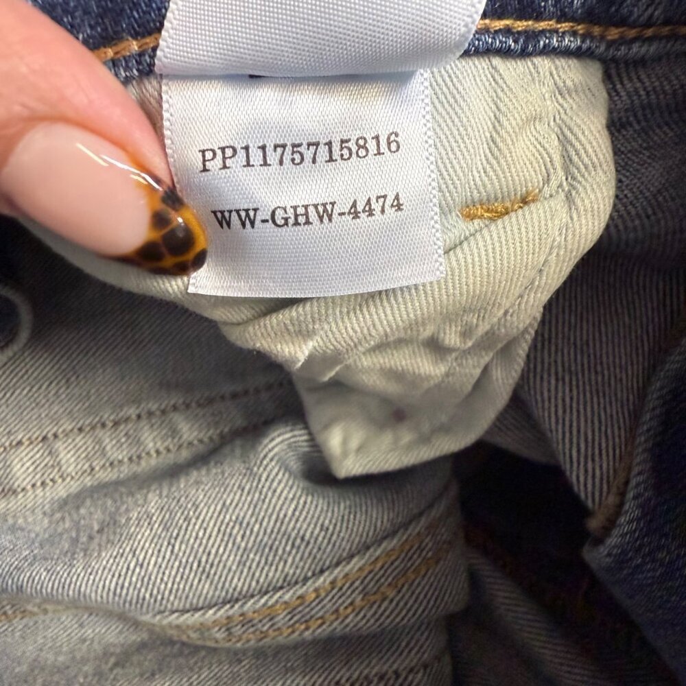 Everlane The Way High Organic Cotton Jeans High Rise Straight Regular 34 Raw Hem - Picture 10 of 14